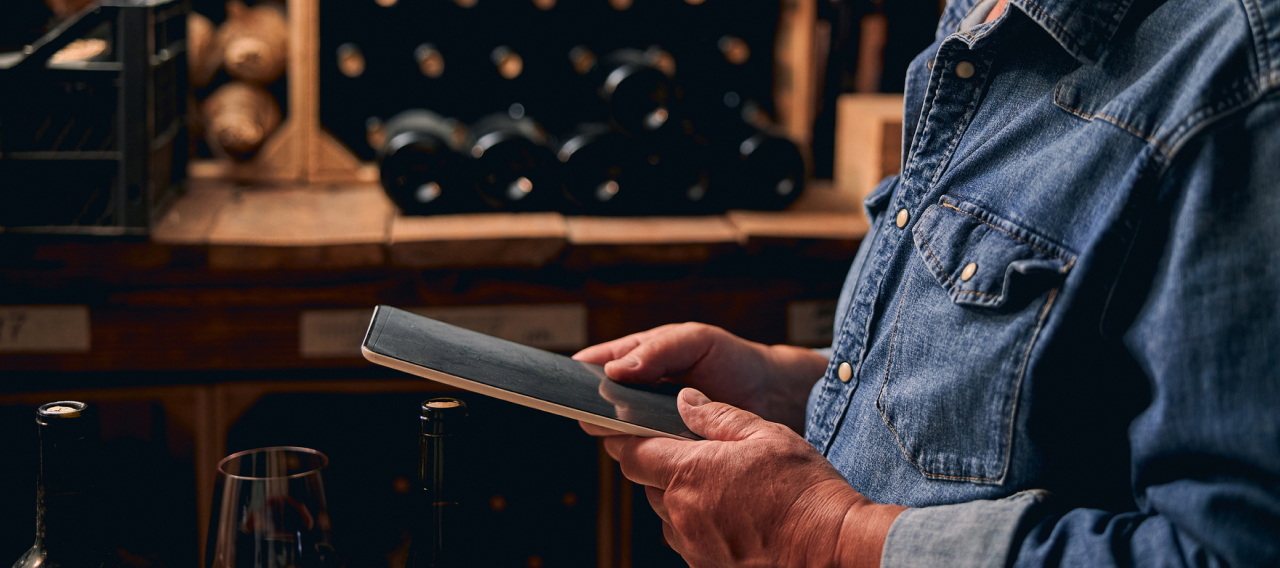 Some organizing their wine collection